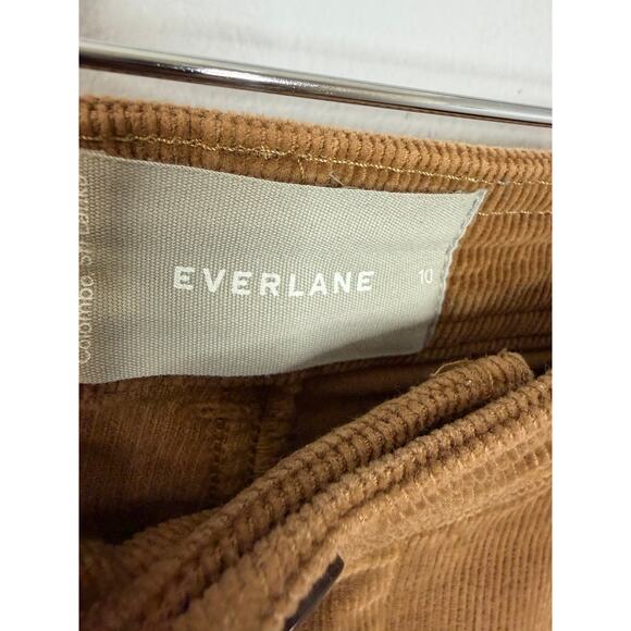 EVERLANE The Corduroy Wide Leg High rise Pant Caramel Toasted Coconut Sz 10 - Picture 8 of 11